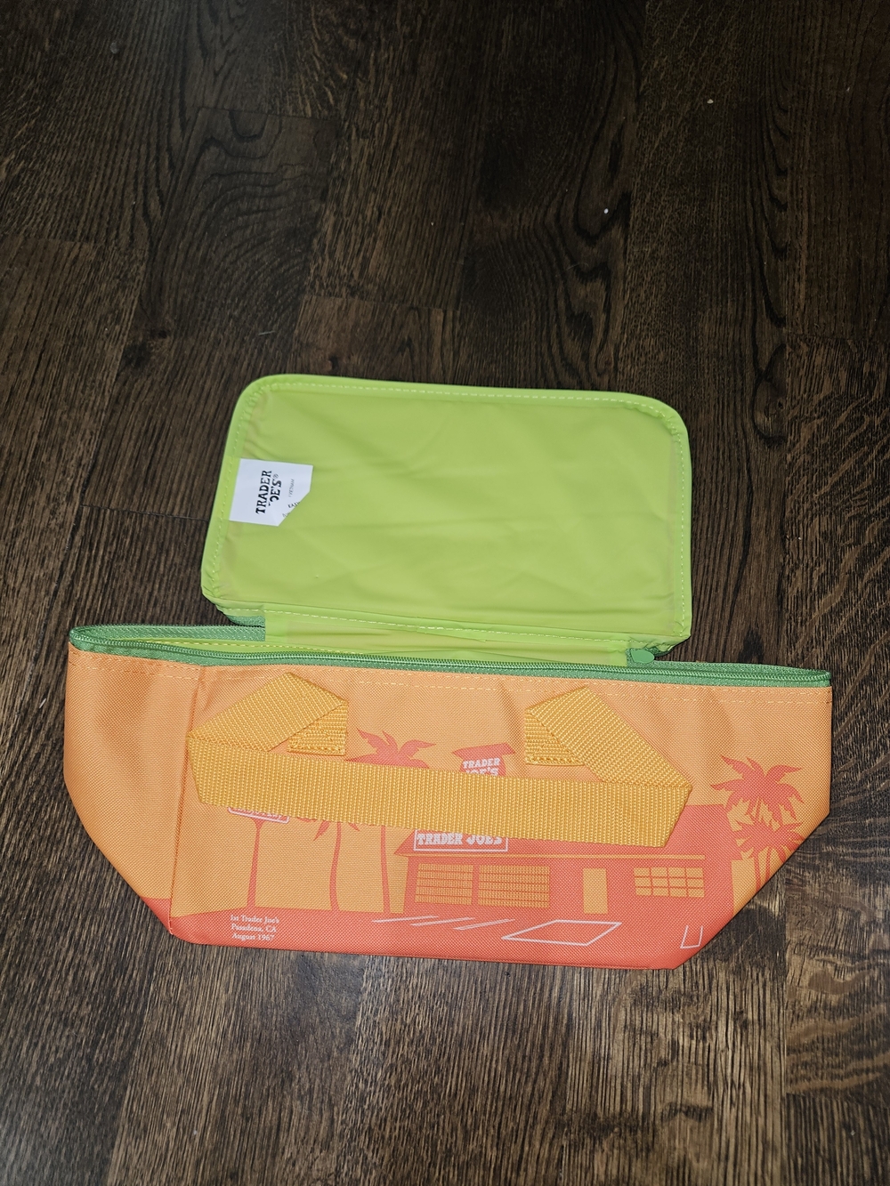 SHIPS NEXT DAY- 2026 Trader Joe's Orange & Lime Insulated Lunch Tote